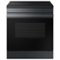 Samsung - Bespoke 6.3 Cu. Ft. Slide-In Electric Induction Range with Anti-Scratch Glass Cooktop - Matte Black Steel-Front_Standard
