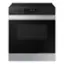 Front. Samsung - Bespoke 6.3 Cu. Ft. Slide-In Electric Range with Air Fry - Stainless Steel.