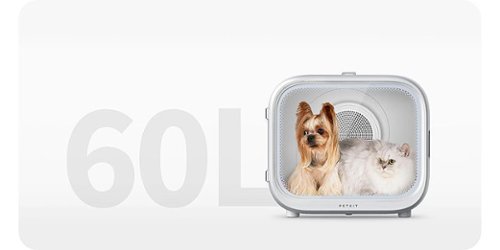 Petkit AIRSALON MAX PRO Automatic Pet Hair Drying Box for Cats and Dogs with Smart Temp Control via App and Touch Panel - White SHOP ONLINE