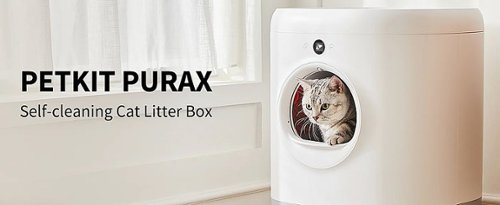Petkit PuraX Self-Cleaning Wifi Enabled Automatic Cat Litter Box for Multiple Cats with Litter Mat - White WORLDWIDE DELIVERY