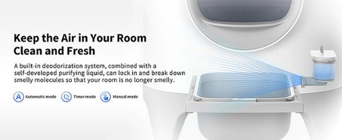 Petkit PuraX Self-Cleaning Wifi Enabled Automatic Cat Litter Box for Multiple Cats with Litter Mat - White SHOP ONLINE