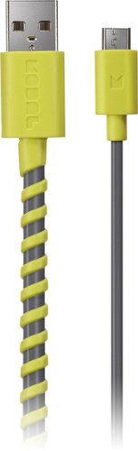  Modal™ - 4' Twist Micro USB Cable - Gray/Yellow