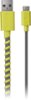 Modal™ - 4' Twist Micro USB Cable - Gray/Yellow-Front_Standard