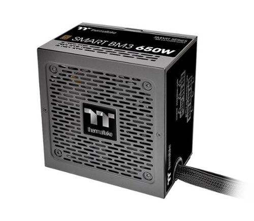 Thermaltake Smart BM3 80+ Bronze  PCIE Gen 5 ATX 3.0 650W Semi-Modular Power Supply - Black WORLDWIDE DELIVERY