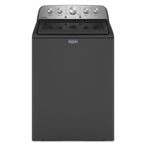 Maytag - 4.7 Cu. Ft. High Efficiency Top Load Washer with Extra Power Button - Volcano Black