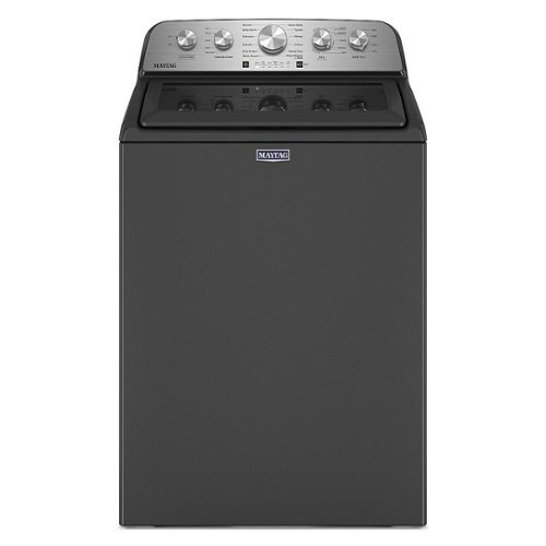 Maytag - 4.8 Cu. Ft. High Efficiency Top Load Washer with Extra Power Button - Volcano Black