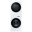 Front. Samsung - 4.6 Cu. Ft. Washer with Steam Wash and 7.6 Cu. Ft. Gas Dryer - White.