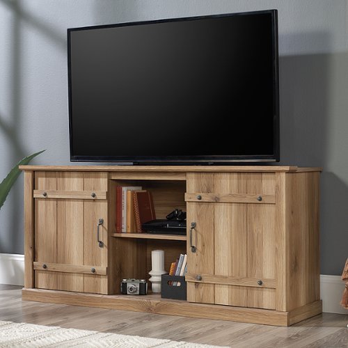 Sauder - Entertainment  Credenza To - Timber Oak