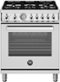 Bertazzoni - 30" Professional Series range - Electric oven - 5 aluminum burners - Stainless Steel-Front_Standard