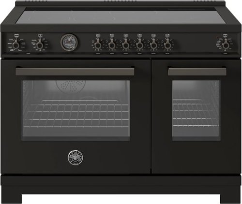 

Bertazzoni - 48" Professional Series range - Electric self clean oven - 6 induction zones - Carbonio