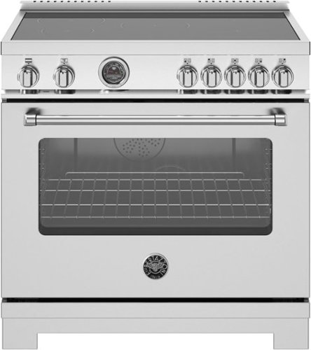 Bertazzoni - 36" Master Series range - Electric self clean oven - 5 induction zones - Stainless Steel