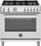 Bertazzoni - 36" Professional Series range - Gas oven - 5 aluminum burners - Stainless Steel-Front_Standard