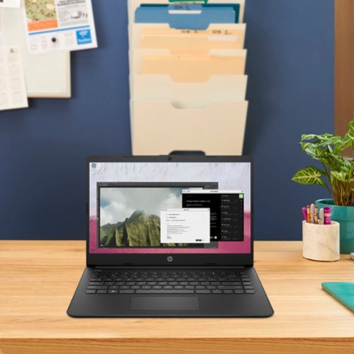 HP 14 Laptop - Intel Celeron - 4GB Memory - 128GB eMMC - Jet Black BUY IN AUSTRALIA