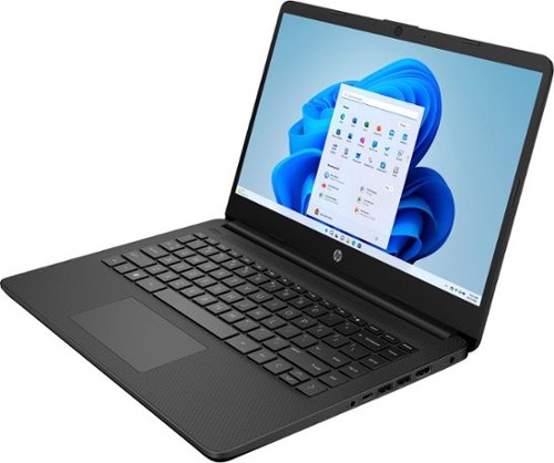 HP 14 Laptop - Intel Celeron - 4GB Memory - 128GB eMMC - Jet Black WORLDWIDE DELIVERY