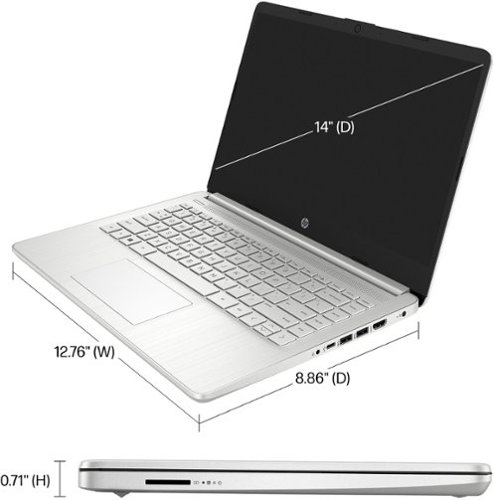 HP 14 LAPTOP - INTEL CELERON - 4GB MEMORY - 128GB EMMC - NATURAL SILVER BUY IN EUROPE