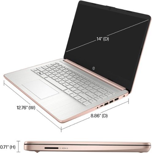 HP 14 Laptop - Intel Celeron - 4GB Memory - 128GB eMMC - Rose Gold BUY ONLINE