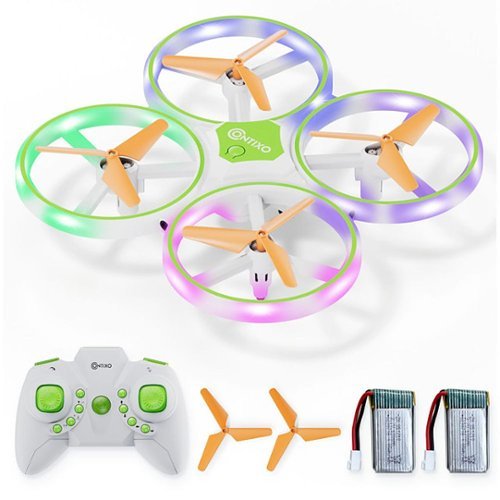 Contixo - Mini Light Up Drone with Remote Controller - Green