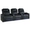 Valencia Theater Seating - Valencia Oslo XL Row of 3 Premium Top Grain Nappa 11000 Leather Home Theater Seating - Black-Angle_Standard