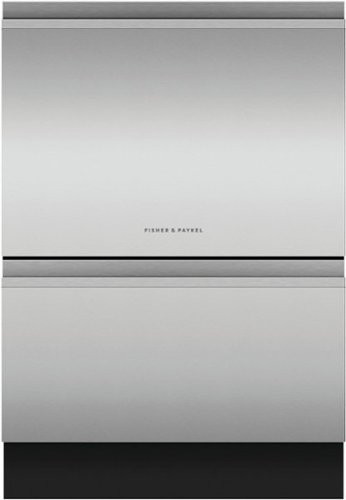 Fisher & Paykel - Top Control Stainless Steel Built-in Double DishDrawer with 44 dBA
