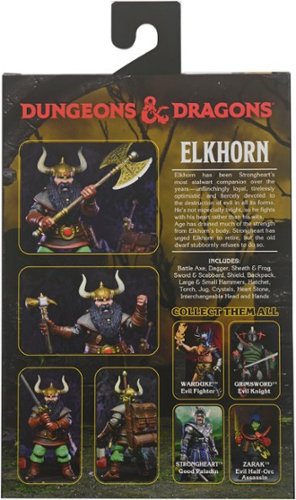 NECA Dungeons & Dragons - 7” Scale Action Figure - Ultimate Elkhorn the Good Dwarf Fighter WORLDWIDE DELIVERY