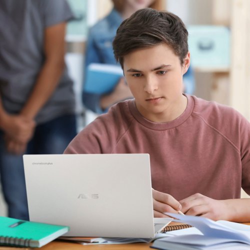 ASUS CX3402 14 FHD Touch Screen Chromebook Plus Laptop with Google AI - Intel Core i5 - 8GB Memory - 128GB SSD - Pearl White BUY IN MIDDLE EAST