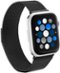 Insignia™ - Stainless Steel Mesh Band for Apple Watch 42mm, 44mm, 45mm, 46mm, 49mm, SE (1-3), Ultra and Ultra 2 49mm - Black-Angle_Standard