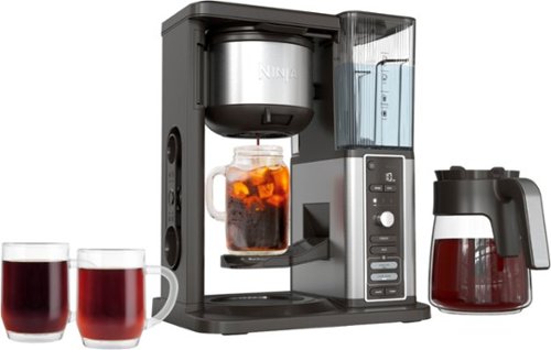  Ninja - Hot &amp; Iced XL Coffee Maker with Rapid Cold Brew 12-cup Black Drip Coffee Maker &amp; Single Serve Brewing - Black
