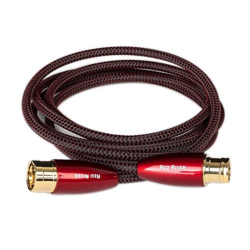 AudioQuest - 1.0M Single Red River XLR Interconnect - Red/Black