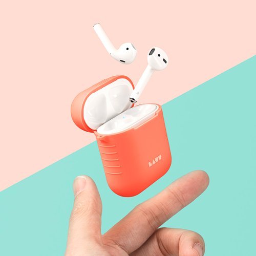LAUT Pod Case for Apple AirPods (1st & 2nd Generation) - Coral GLOBAL SHIPPING