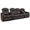 Valencia Theater Seating - Valencia Tuscany XL Row of 4 Loveseat Center premium top grain Nappa leather 11000 Home Theater Seating - Dark Chocolate-Angle_Standard
