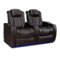 Valencia Theater Seating - Valencia Tuscany Row of 2 Premium Top Grain 11000 Nappa Leather Home Theater Seating - Dark Chocolate-Angle_Standard