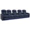 Valencia Theater Seating - Valencia Tuscany Row of 5 Premium Top Grain 11000 Nappa Leather Home Theater Seating - Navy Blue-Angle_Standard