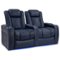 Valencia Theater Seating - Valencia Tuscany Row of 2 Premium Top Grain 11000 Nappa Leather Home Theater Seating - Navy Blue-Angle_Standard