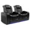 Valencia Theater Seating - Valencia Tuscany Row of 2 Premium Top Grain 11000 Nappa Leather Home Theater Seating - Midnight Black-Angle_Standard