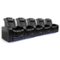Valencia Theater Seating - Valencia Tuscany Row of 5 Premium Top Grain 11000 Nappa Leather Home Theater Seating - Midnight Black-Angle_Standard