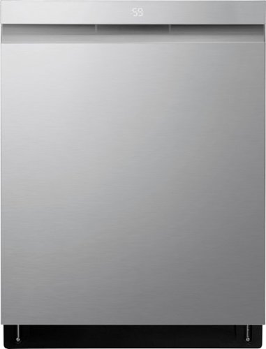 "LG - 24"" Top Control Smart Built-in Stainless Steel Tub Dishwasher with 3rd Rack, QuadWash Pro and 46dB - Stainless Steel"