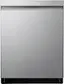 Front. LG - Top Control Smart Built-in Stainless Steel Tub Dishwasher with 3rd Rack, QuadWash Pro and 46dBA - Stainless Steel.