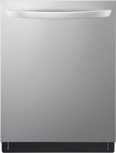LG - Top Control Smart Built-in Stainless Steel Tub Dishwasher with 3rd Rack, QuadWash Pro and 46dBA - Stainless Steel