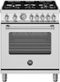 Bertazzoni - 30" Master Series range - Gas oven - 5 aluminum burners - LP version - Stainless Steel-Front_Standard