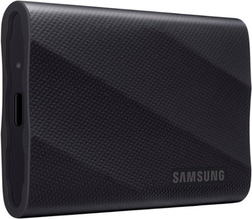 Samsung - Geek Squad Certified Refurbished T9 Portable SSD 1TB, Up to 2,000MB/s , USB 3.2 Gen2 - Black