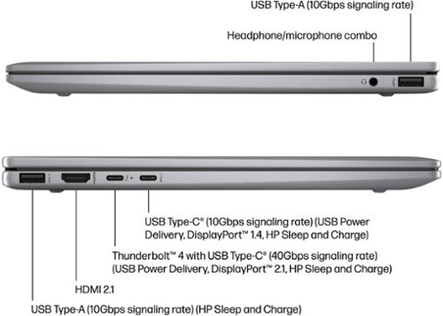 HP Envy 2-in-1 14 2K Touch-Screen Laptop - Intel Core Ultra 5 - 16GB Memory - 512GB SSD - Meteor Silver BUY IN EUROPE