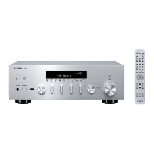 Yamaha - Bluetooth 120-Watt 2.0-Channel Network Stereo Receiver with Remote - Silver