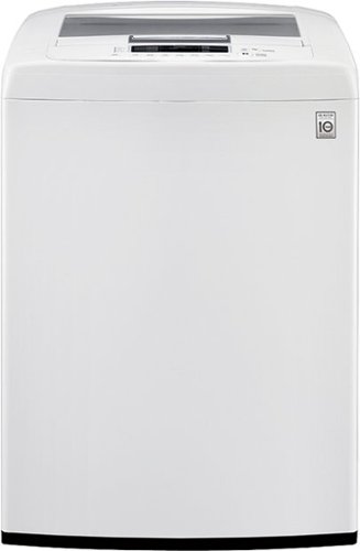  LG - 4.1 Cu. Ft. 8-Cycle High-Efficiency Top-Loading Washer - White