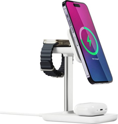 JOURNEY TRIO ULTRA 3-in-1 Fast Wireless Charging Station - White BUY IN AUSTRALIA