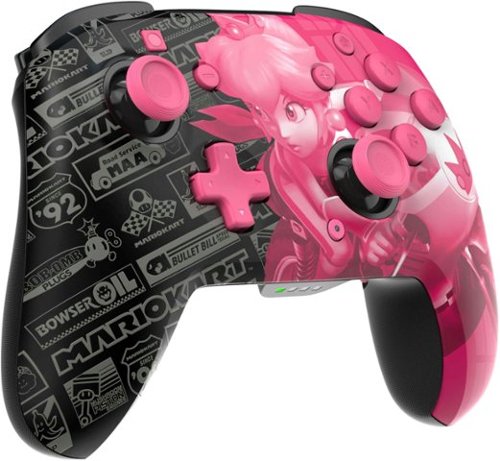 PDP REMATCH GLOW Wireless Controller For Nintendo Switch, Nintendo Switch - OLED Model - Grand Prix Peach BUY ONLINE