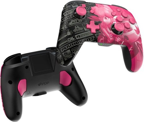 PDP REMATCH GLOW Wireless Controller For Nintendo Switch, Nintendo Switch - OLED Model - Grand Prix Peach BUY IN SAUDI ARABIA
