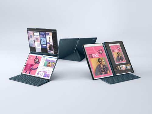 Lenovo Yoga Book 9i 2-in-1 13.3 2.8K Dual Screen OLED Touchscreen Laptop - Intel Core Ultra 7 155U with 16GB Memory - 1TB SSD - Tidal Teal SHOP ONLINE