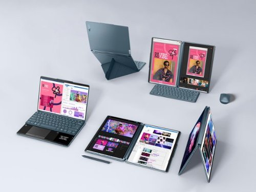 Lenovo Yoga Book 9i 2-in-1 13.3 2.8K Dual Screen OLED Touchscreen Laptop - Intel Core Ultra 7 155U with 16GB Memory - 1TB SSD - Tidal Teal BUY IN SINGAPORE
