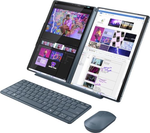Lenovo Yoga Book 9i 2-in-1 13.3 2.8K Dual Screen OLED Touchscreen Laptop - Intel Core Ultra 7 155U with 16GB Memory - 1TB SSD - Tidal Teal WORLDWIDE DELIVERY