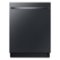 Samsung - Open Box AutoRelease Smart Built-In Dishwasher with StormWash, 46 dBA - Fingerprint Resistant Matte Black Steel-Front_Standard